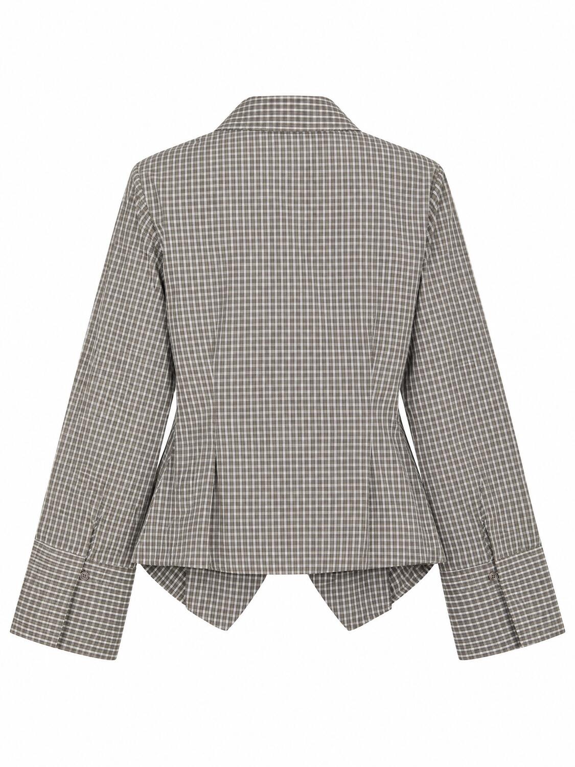 Menli Check skjorte – Dusty Grey